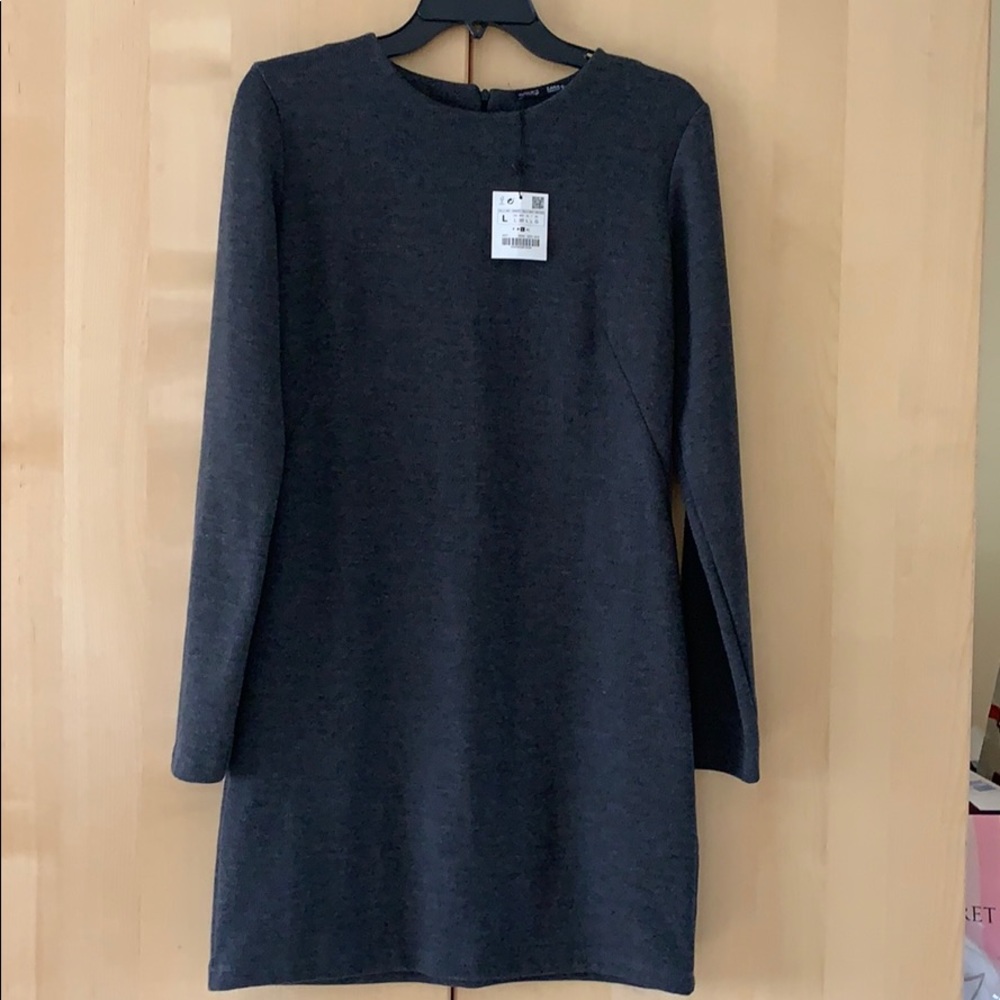 Zara Gray Mini Dress Size Large/Medium NWT